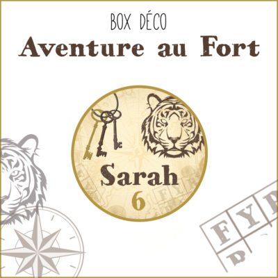 BOX décoration personnalisée fête Aventure au Fort