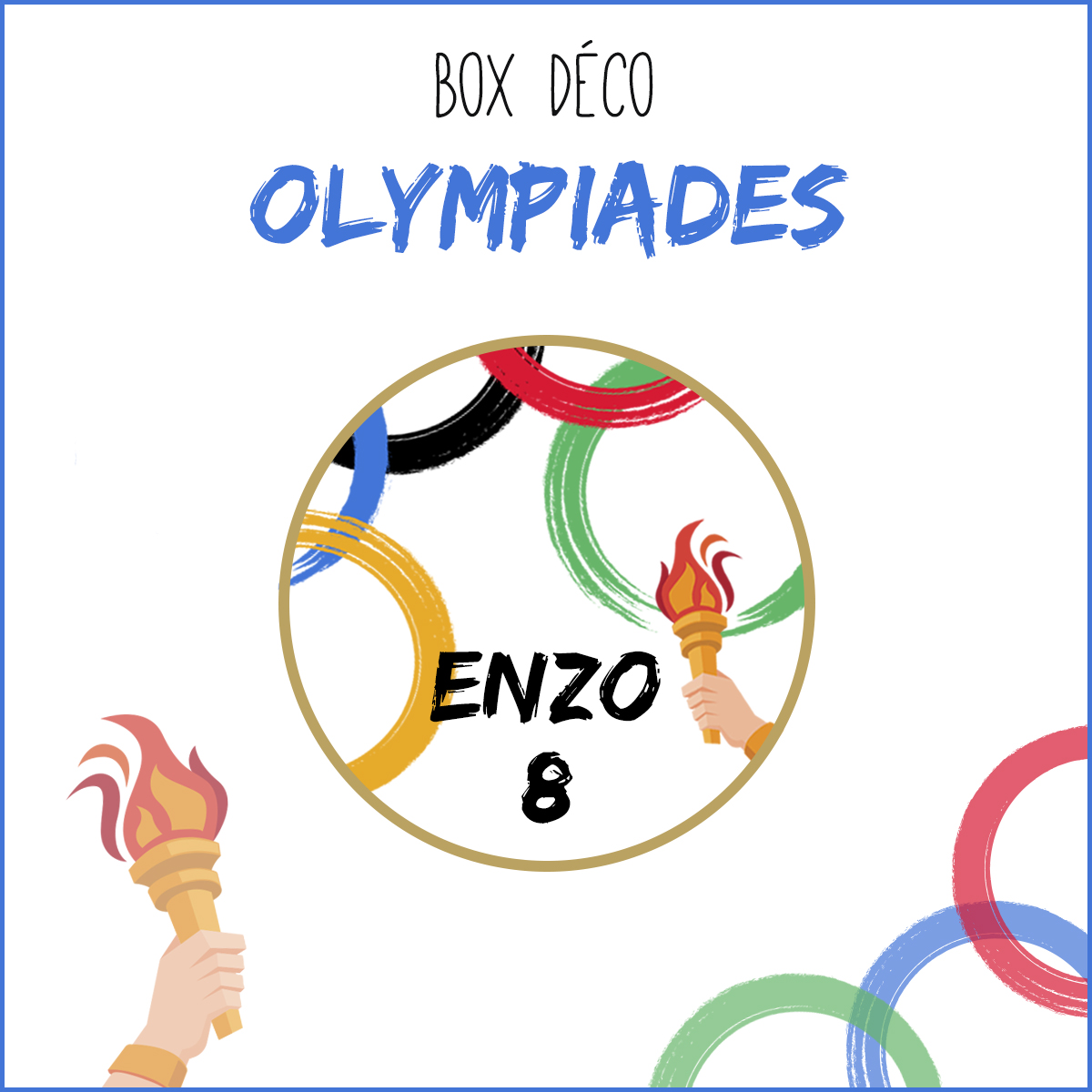 BOX décoration personnalisée fête Olympiades