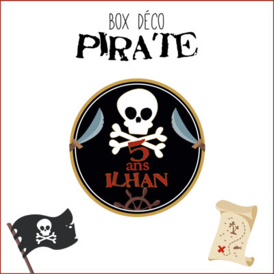 BOX décoration personnalisée fête Pirate
